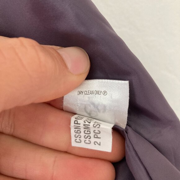 Calvin Klein Wool Blend Black Pinstripe Blazer Office Classic Minimalist Size 14 - Picture 14 of 14